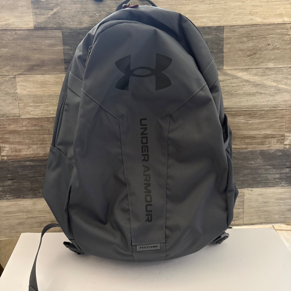Under Armour Hustle Lite Backpack Gray UA Storm Laptop Sleeve Bag